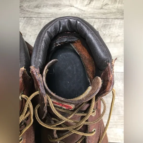 Irish Setter 83606 Ashby Brown Leather Aluminum Toe Work Mens Boots Size 10 D