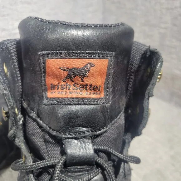 Irish Setter 868 Men's Size US 10.5 EE Black Leather Hunting Work Boots