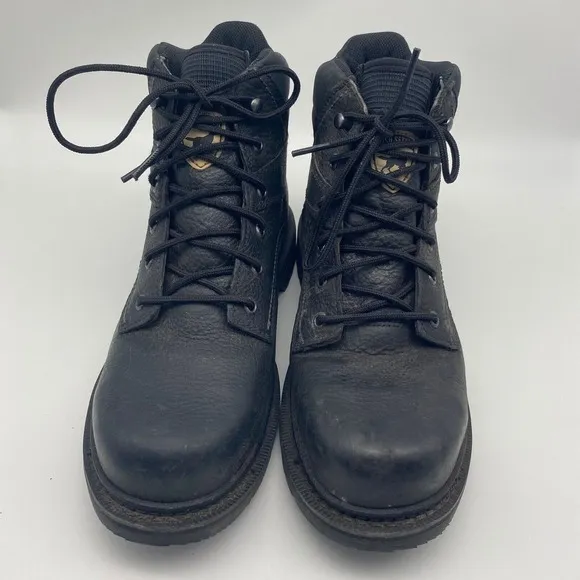 Irish Setter Black Work Boots 6&quot; STEEL TOE 83664 Kittson Mens Size 9.5 E2