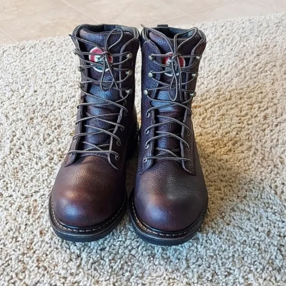 Irish Setter Farmington 8 Inch Work Boots SZ 8 (83803)