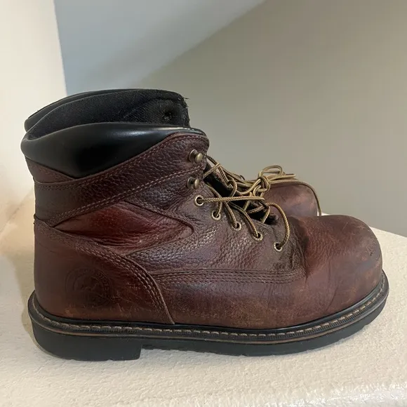 Irish Setter Men’s Ramsey Brown Leather Soft Toe Work Construction Boots size 12