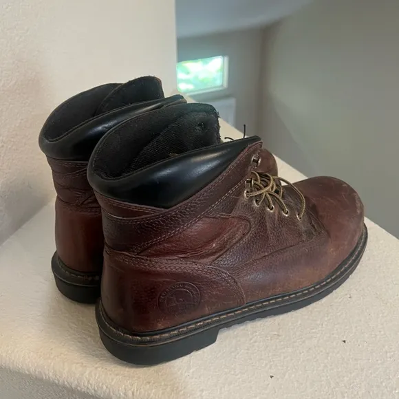 Irish Setter Men’s Ramsey Brown Leather Soft Toe Work Construction Boots size 12