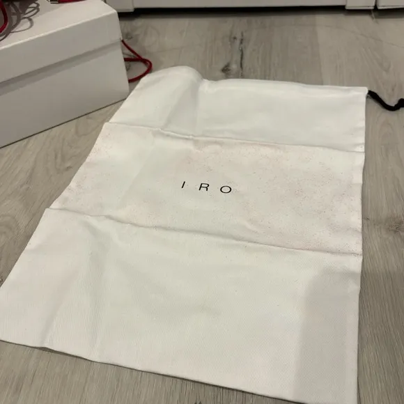 IRO NWT Strappy Sexy Red Suede Heel Sandals with Dust Bag and box.