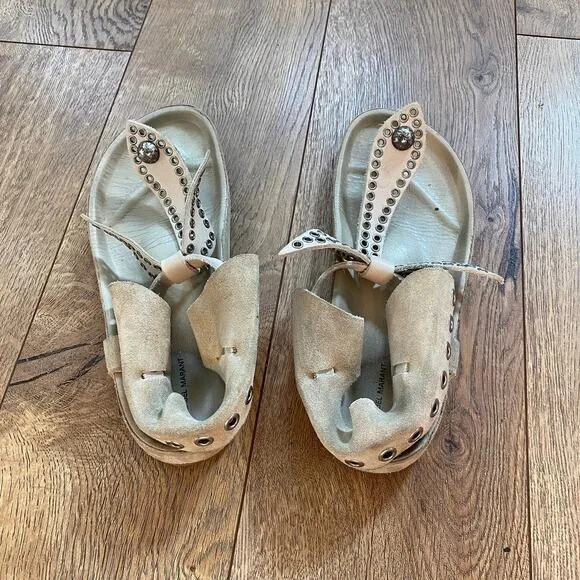 Isabel Marant Edris Bow Tie Sandals EU 37 US 6