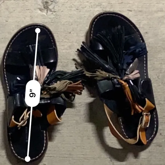 Isabel Marant Tassel Sandals In Black