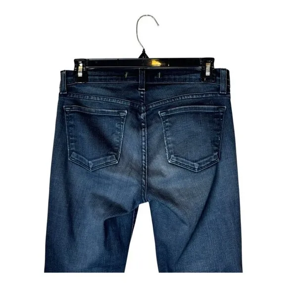 J Brand Jeans Women 26 Blue Denim Cotton Blend Dark Wash Tudor Skinny Leg Ankle