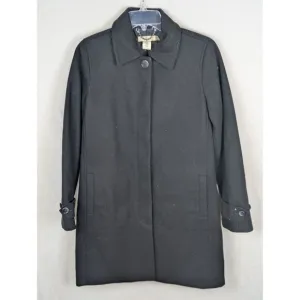 J. Crew Wool Pea Coat Thinsulate Liner Black Women's Size XS NWT &amp; Imperfection