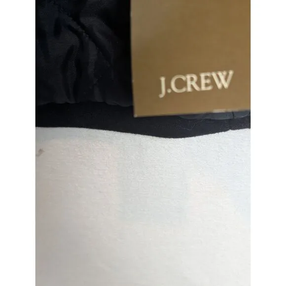 J. Crew Wool Pea Coat Thinsulate Liner Black Women's Size XS NWT &amp; Imperfection
