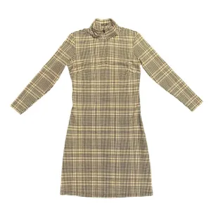 J. McLaughlin Long Sleeve Houndstooth Mock Neck Casual Sweater Dress Size XS NEW