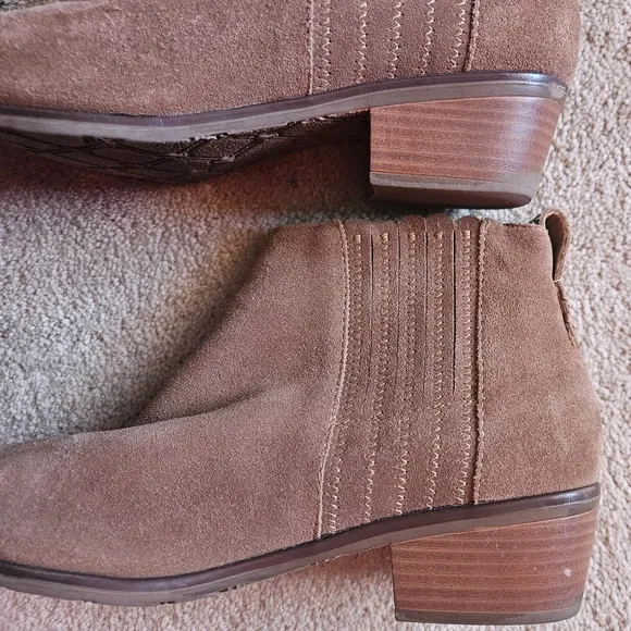 Jack Rogers ankle booties, women's 8M, brown