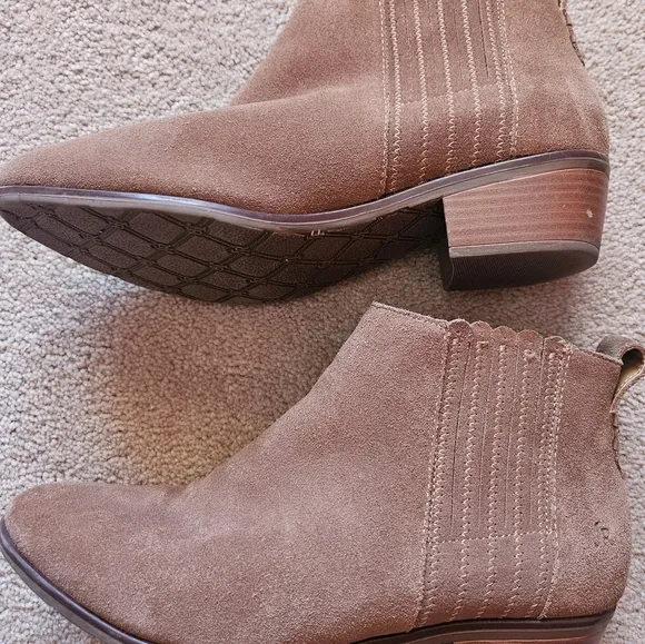 Jack Rogers ankle booties, women's 8M, brown