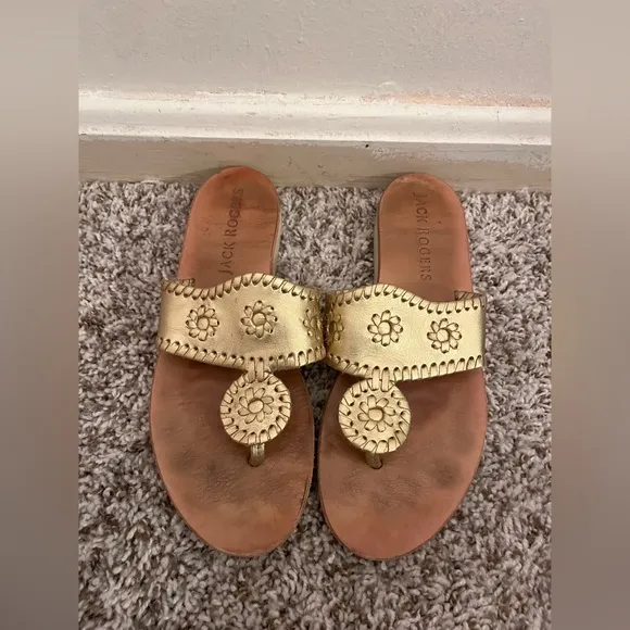 Jack Rogers Hamptons Medallion Sandals Size 6.5
