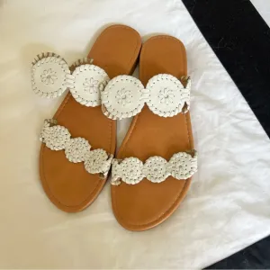 Jack rogers sandals white size 9