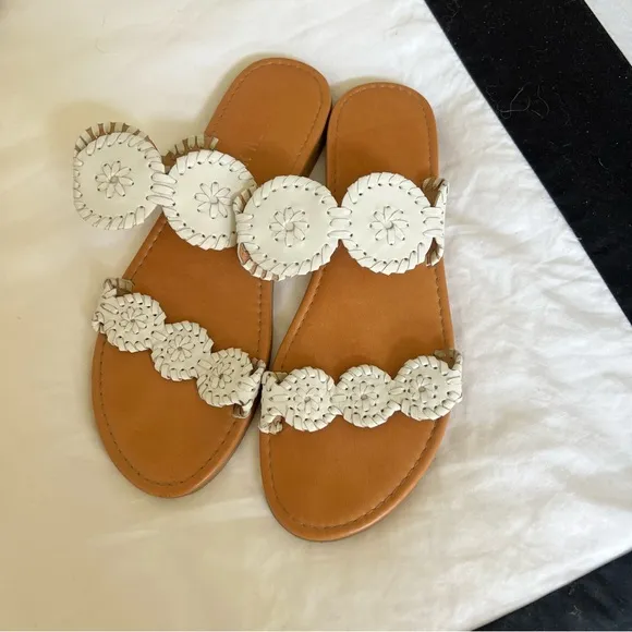Jack rogers sandals white size 9