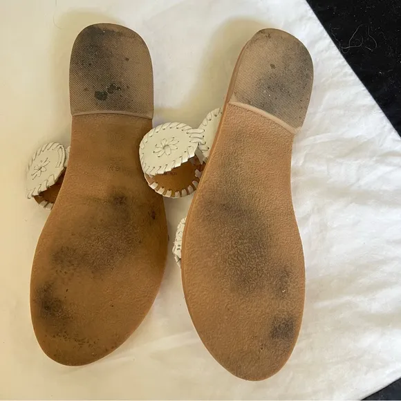 Jack rogers sandals white size 9