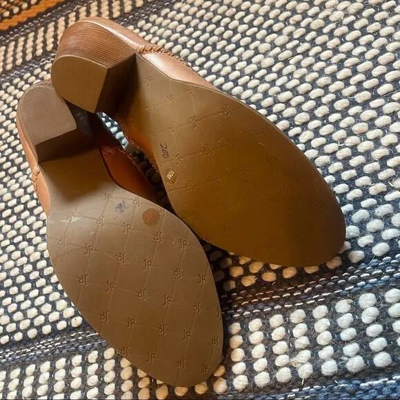 Jack Rogers zipper leather ankle boots sz 10M
