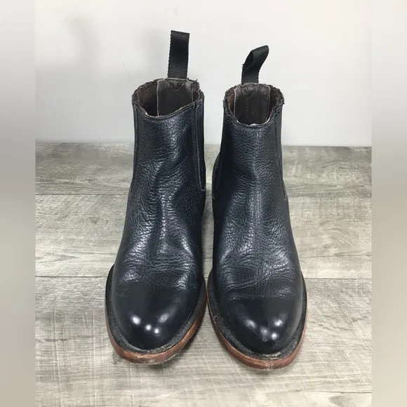J.B. Dillon Chelsea Legacy Black Leather Western Cowboy Work Womens Boots Size 9