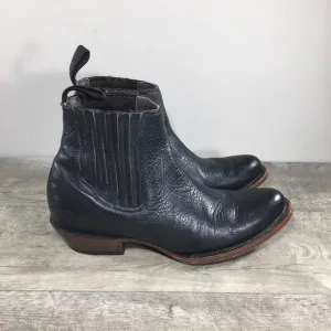 J.B. Dillon Chelsea Legacy Black Leather Western Cowboy Work Womens Boots Size 9