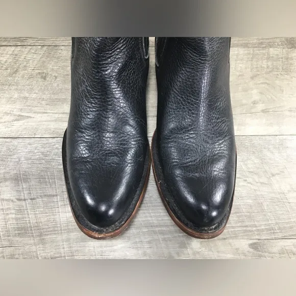 J.B. Dillon Chelsea Legacy Black Leather Western Cowboy Work Womens Boots Size 9