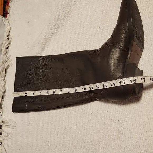 J.Crew brown pebbled leather tall pull-on boots  8.5