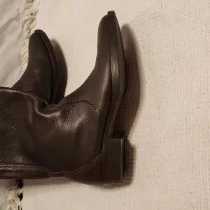 J.Crew brown pebbled leather tall pull-on boots  8.5