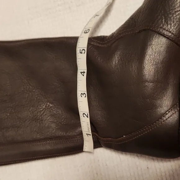 J.Crew brown pebbled leather tall pull-on boots  8.5