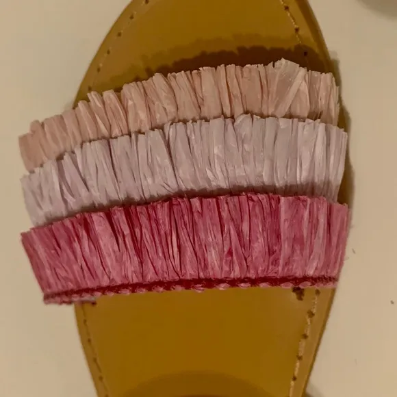 Jcrew Childrenchic®sandals w/rainbow raffia fringe