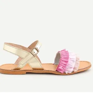 Jcrew Childrenchic®sandals w/rainbow raffia fringe