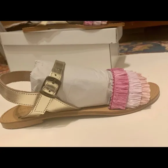 Jcrew Childrenchic®sandals w/rainbow raffia fringe