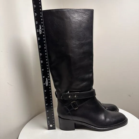 J.Crew JCrew Riding Parker Tall Boots Genuine Leather Equestrian Horse Sz 7.5 M