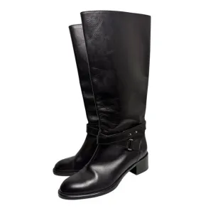 J.Crew JCrew Riding Parker Tall Boots Genuine Leather Equestrian Horse Sz 7.5 M