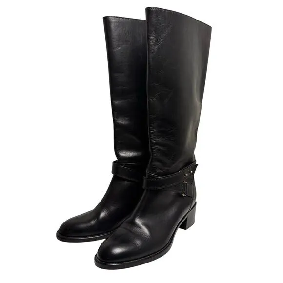 J.Crew JCrew Riding Parker Tall Boots Genuine Leather Equestrian Horse Sz 7.5 M