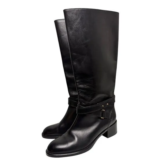 J.Crew JCrew Riding Parker Tall Boots Genuine Leather Equestrian Horse Sz 7.5 M
