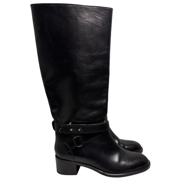 J.Crew JCrew Riding Parker Tall Boots Genuine Leather Equestrian Horse Sz 7.5 M