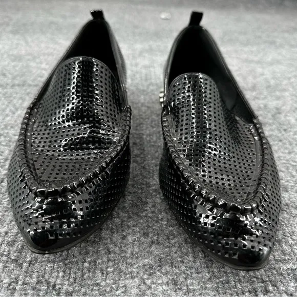 Jeffrey‎ Campbell Barnett Black Studded Loafers Womens Size 8 M Perforated