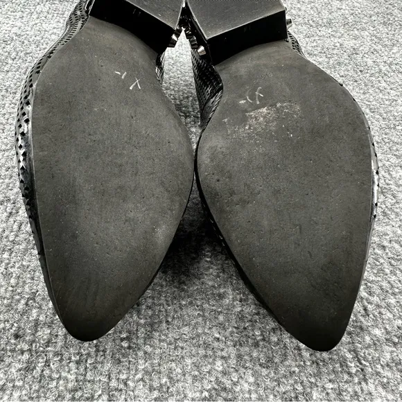 Jeffrey‎ Campbell Barnett Black Studded Loafers Womens Size 8 M Perforated