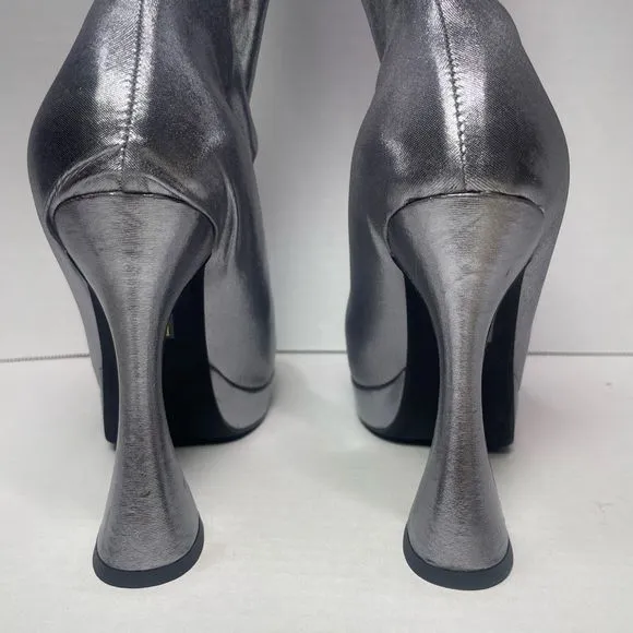 Jeffrey Campbell BNIB Small PANTALONES 6M platform women Silver