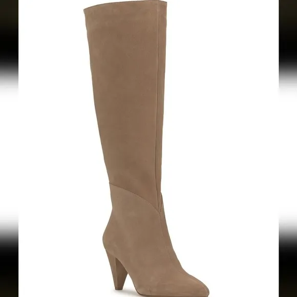 Jessica Simpson Bryle Suede Leather Knee Boots 8.5M