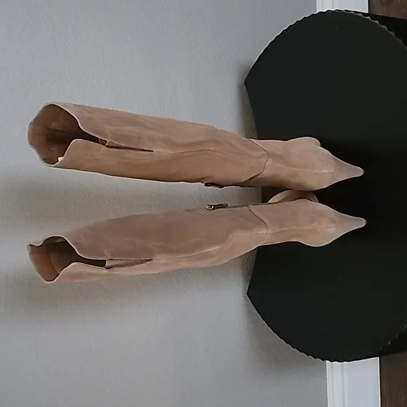 Jessica Simpson Bryle Suede Leather Knee Boots 8.5M