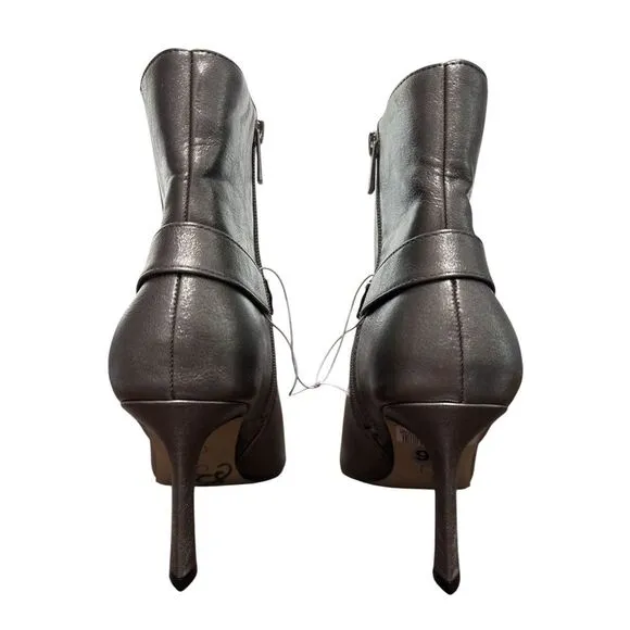 Jessica Simpson Darnina Silver Ankle‎ Boots 3&quot; Heels Size 9.5 M