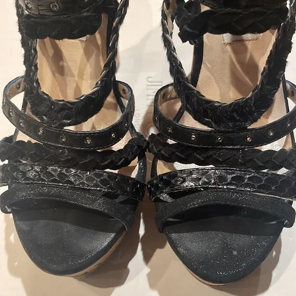 Jimmy Choo Black Platform Heel, Size 35/5