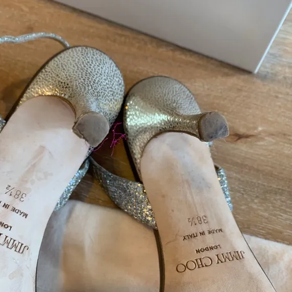 Jimmy Choo strappy metallic sandals