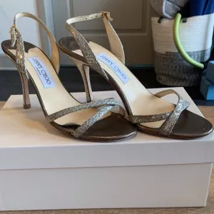 Jimmy Choo strappy metallic sandals
