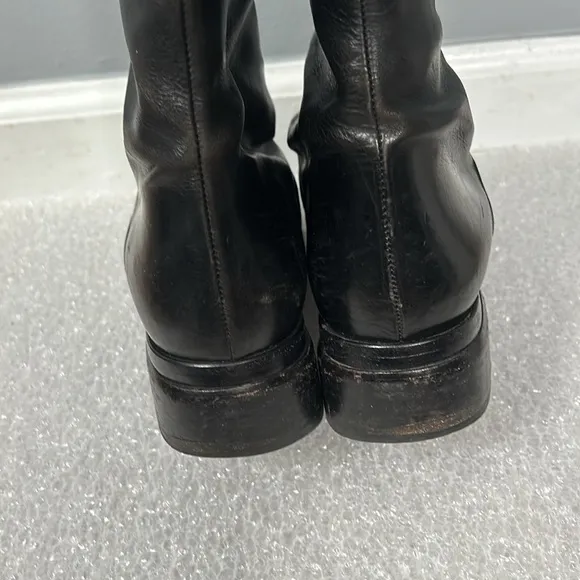 Joan &amp; David Stunning Leather Tall Riding Style Boots Handmade in Italy size 6 M