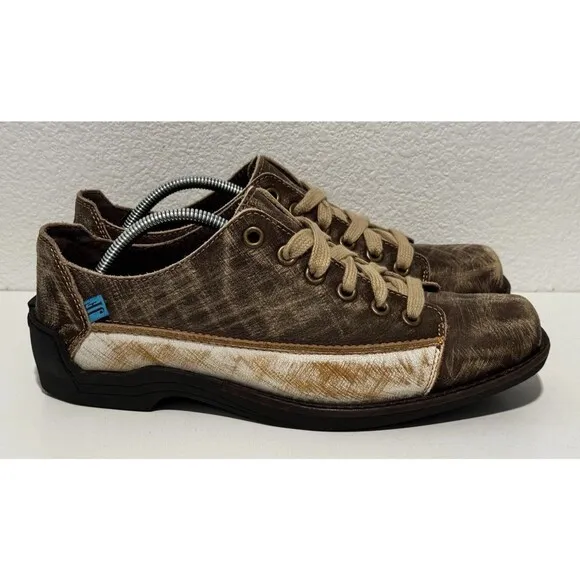 JOHN FLUEVOG Distressed Leather Shoes Sz 11 Brown Tough Love Sucks Unique Artsy