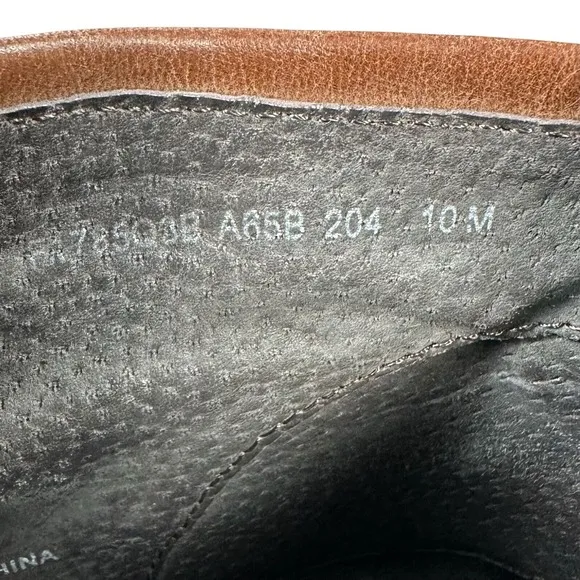 John Varvatos Men's Size 10 M Brown Leather Ankle Boots Chukka Lace-Up