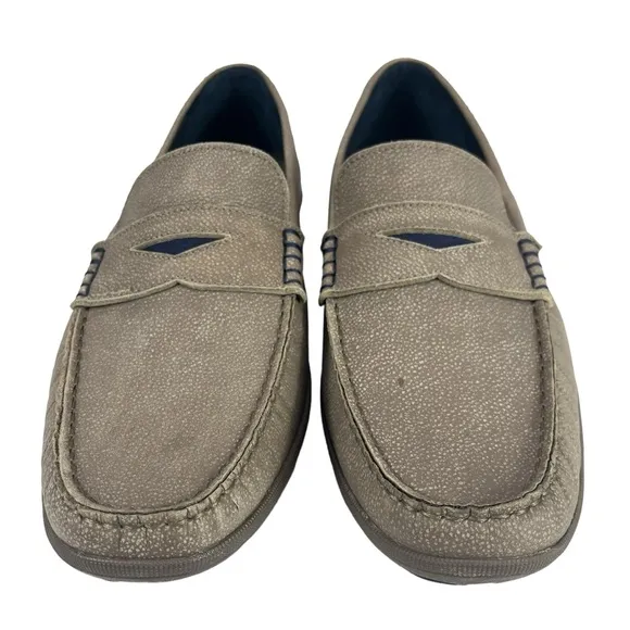 Johnnie-O | Men 10M | Mox Tan Leather Suede Penny Driving‎ Comfort Loafer M26619