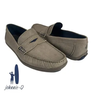 Johnnie-O | Men 10M | Mox Tan Leather Suede Penny Driving‎ Comfort Loafer M26619