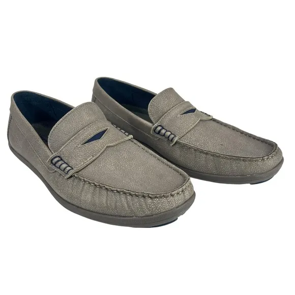 Johnnie-O | Men 10M | Mox Tan Leather Suede Penny Driving‎ Comfort Loafer M26619