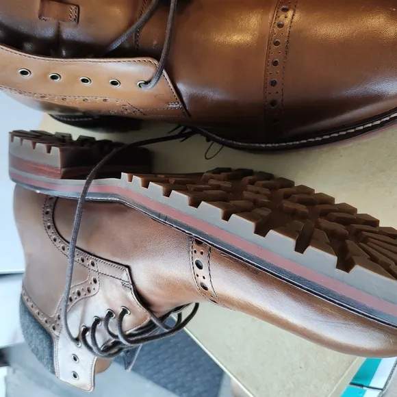 Johnston &amp; Murphy Brown Leather Dress Boots
